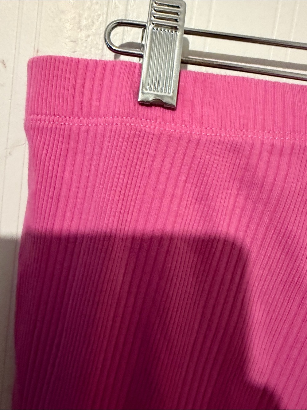 Aerie Wide-Leg Ribbed Pink Pants XL Tall - Picture 3 of 5
